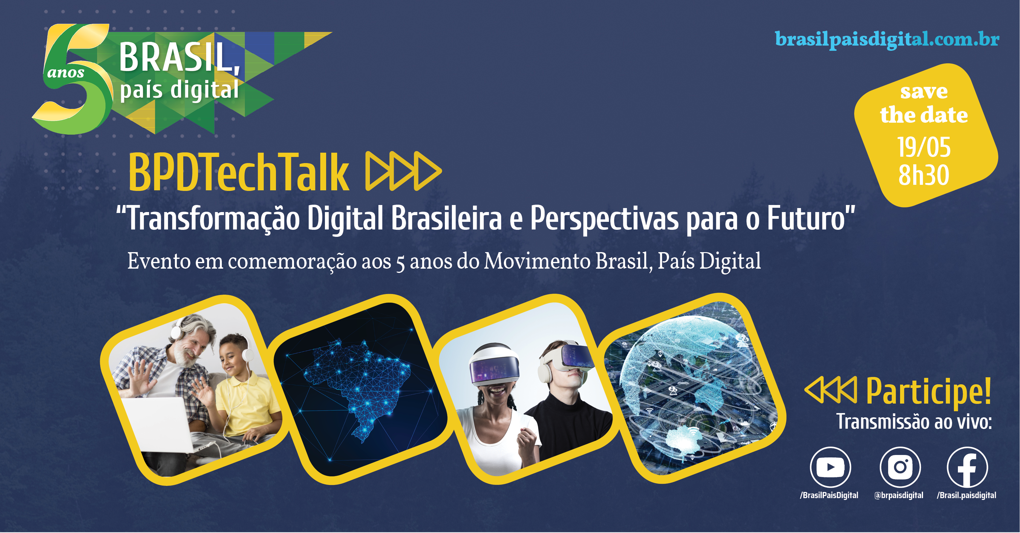 Save the date: Movimento Brasil, País Digital vai mostrar como impactou mais de 10 milhões de brasileiros em 5 anos de trajetória