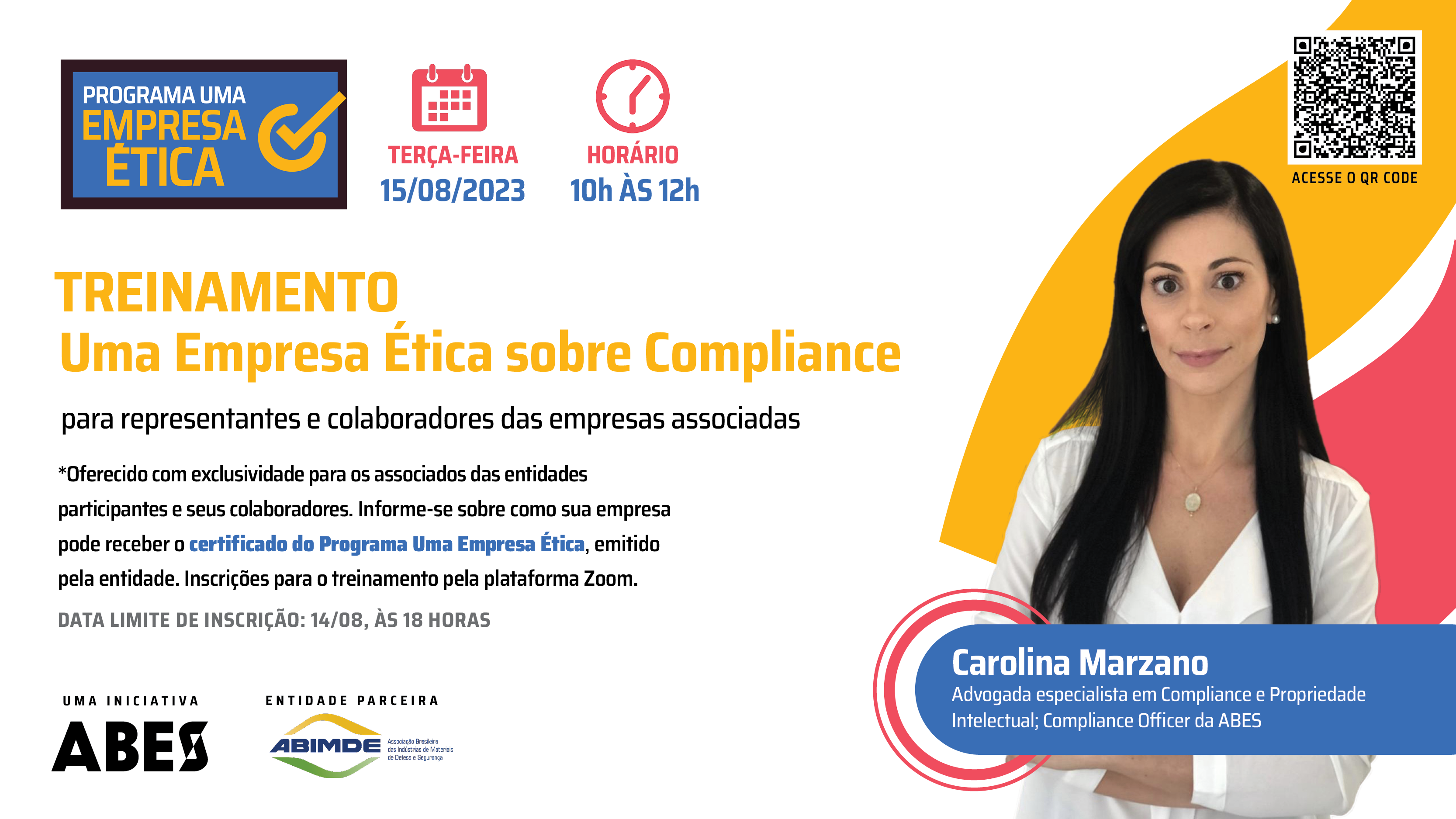 Nova turma do treinamento UMA EMPRESA ÉTICA SOBRE COMPLIANCE - ABES