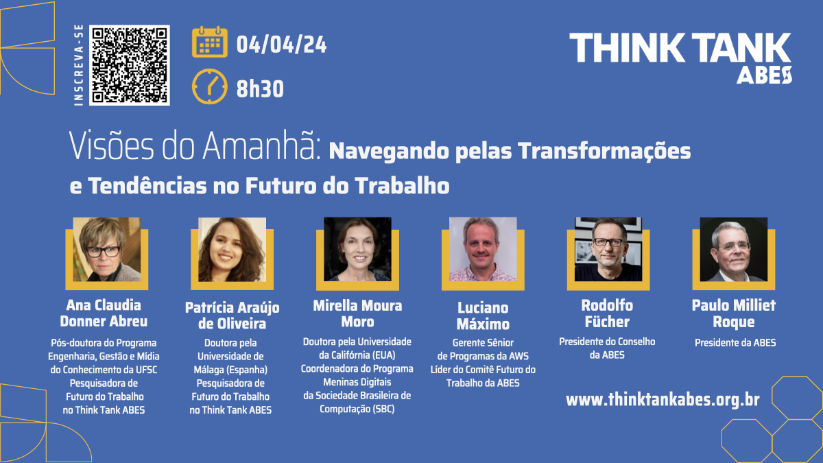 Futuro do trabalho: desafios e tendências em pauta no próximo evento online do Think Tank ABES