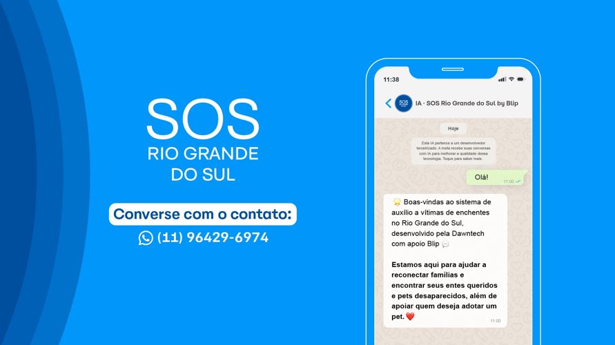 Rio Grande do Sul: empresas criam contato inteligente no WhatsApp para vítimas localizarem seus familiares e pets