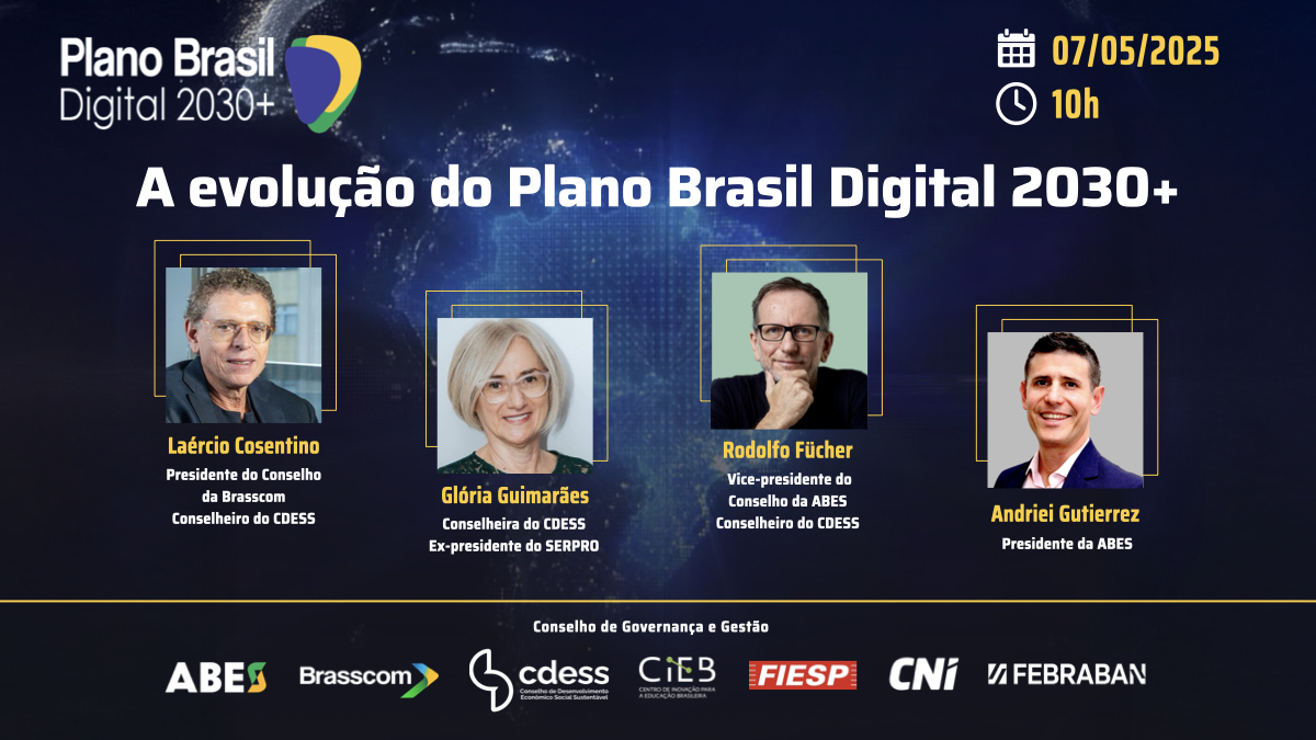 Um Ano de Brasil Digital 2030: live apresentará a evolução e os desafios deste plano