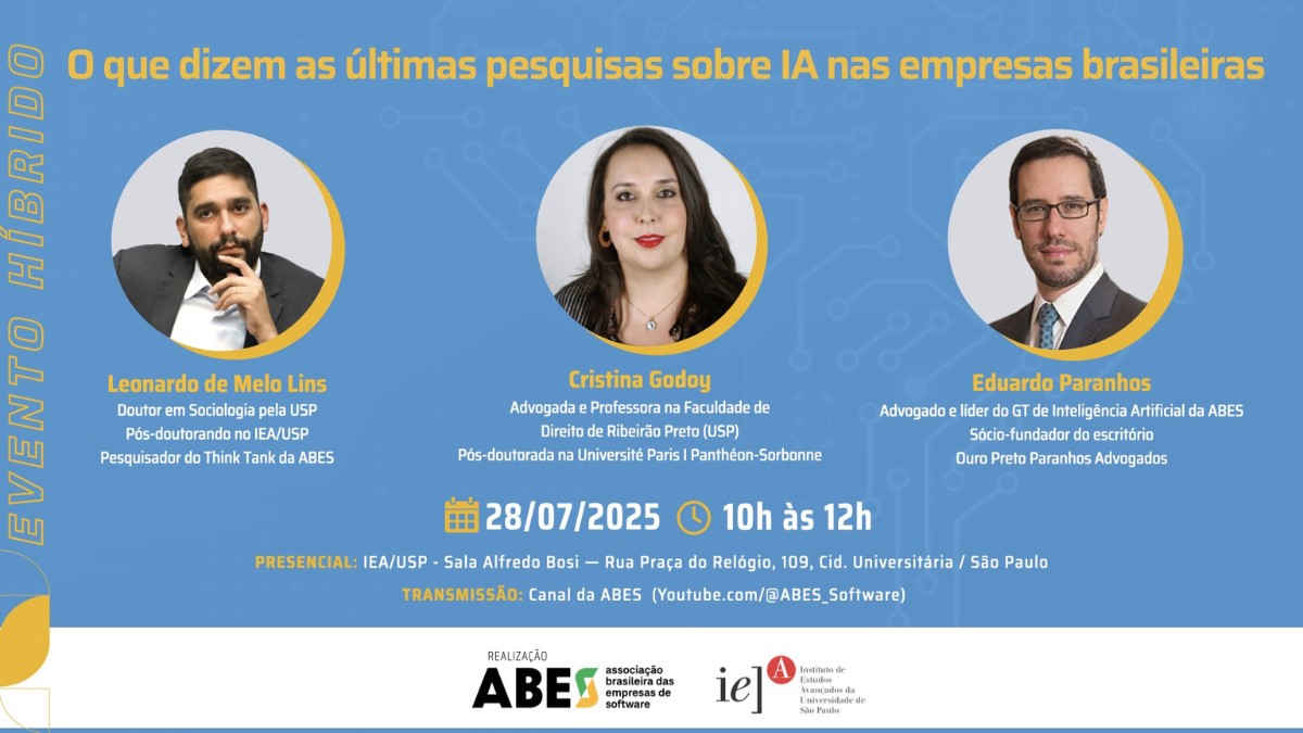 ABES promove evento híbrido com especialistas para debater o futuro da IA nas empresas brasileiras