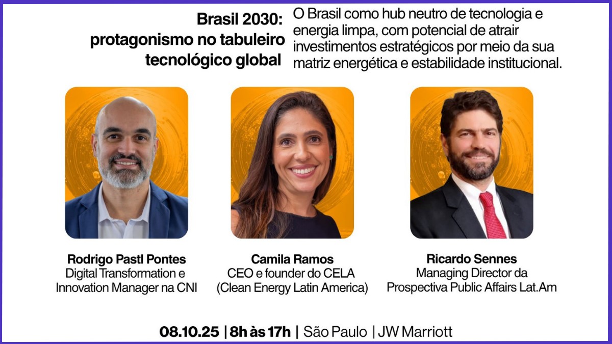 “Brasil 2030: Protagonismo no Tabuleiro Tecnológico Global” será tema de painel no ABES Summit 2025